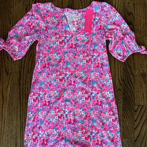 Lilly Pulitzer Easley Dress Baby Bloomer Aura Pink XXS NWT